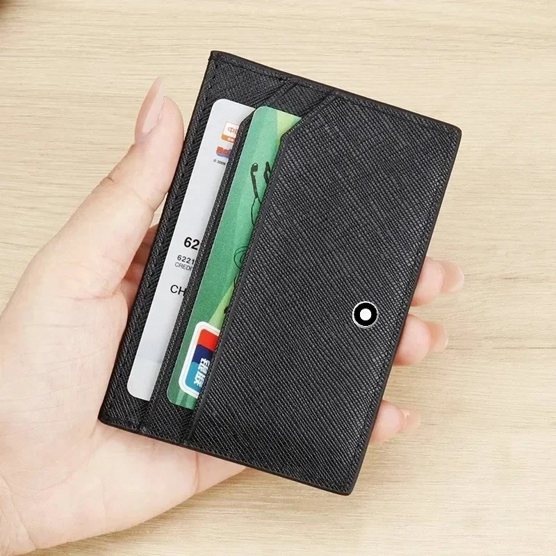 Leather Wallet Men - Dompet Tempat Kartu Bisnis Pria Kulit