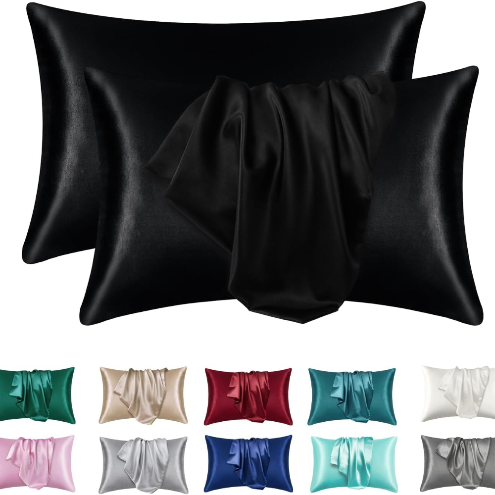 Silk Pillowcase - 1/2 Buah Sarung Bantal Sutra Satin