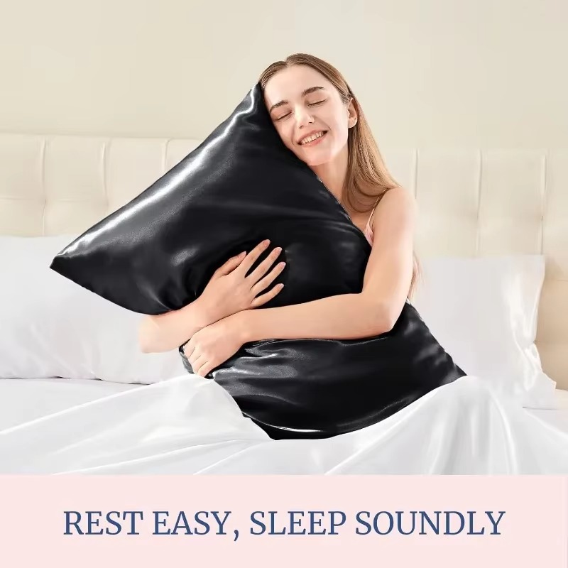 Silk Pillowcase - Untuk Wanita dan Pria, 1/2 buah