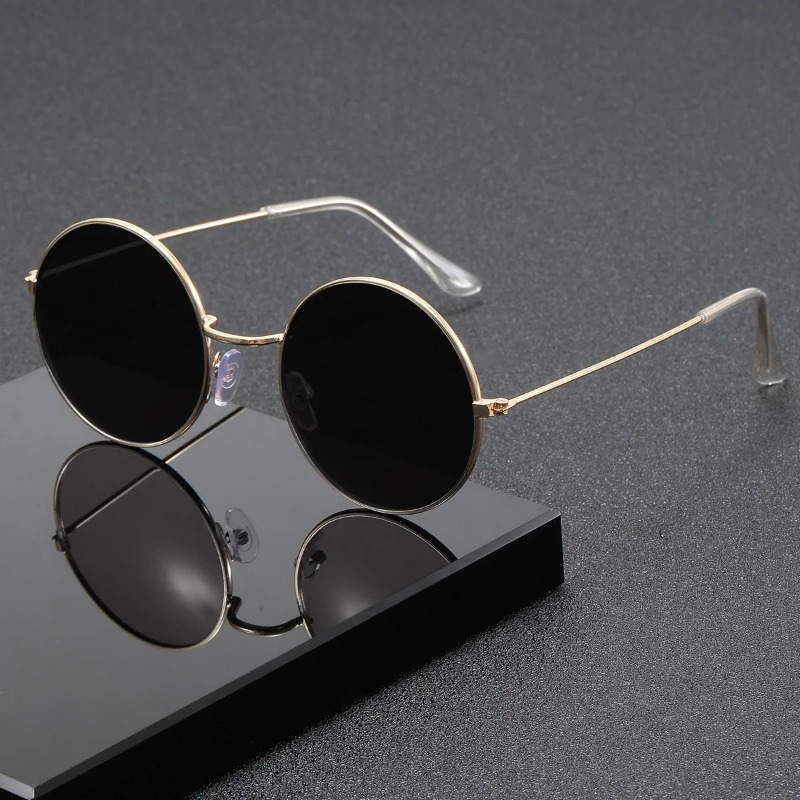 Sunglasses Uv400 - Kacamata Hitam Gaya Punk Pria Retro