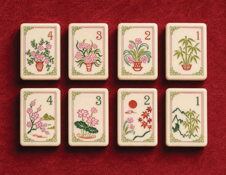 Luxury Gift Set - Set Mahjong Amerika Mewah dengan Warna