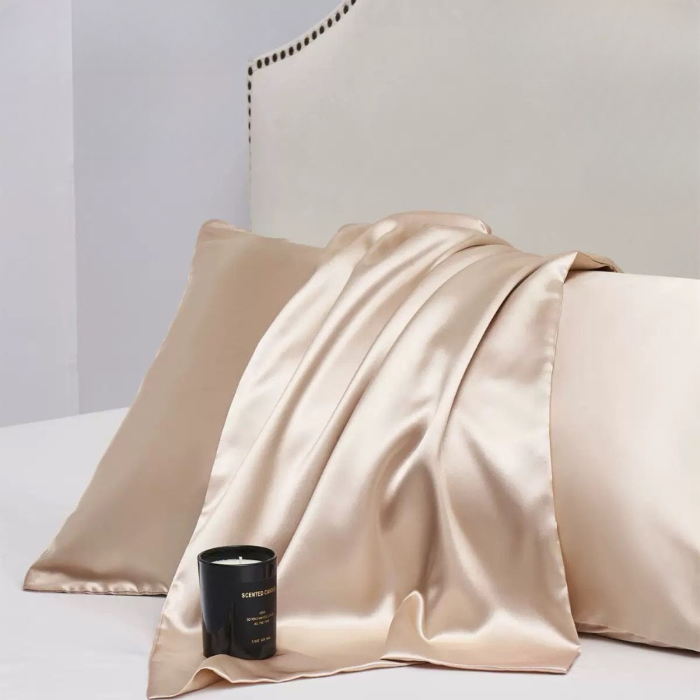 Silk Pillowcase - 1 Buah Sarung Bantal Sutra Halus