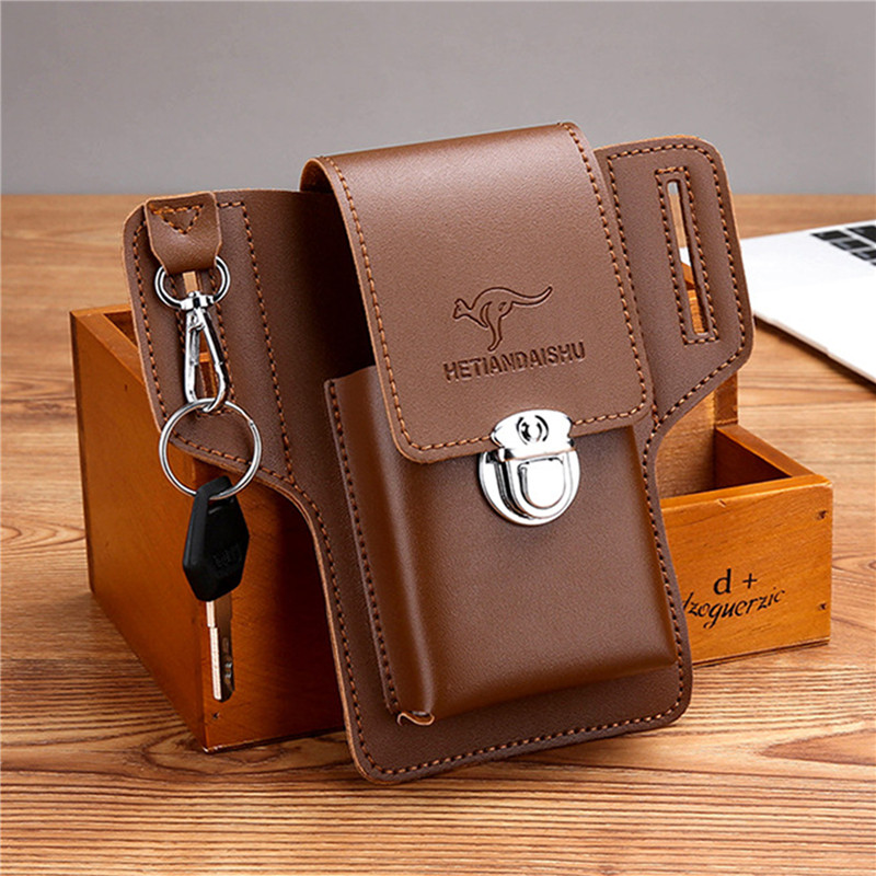 Tas sabuk ponsel untuk pria, t - Leather Wallet Men ulasan dan harga
