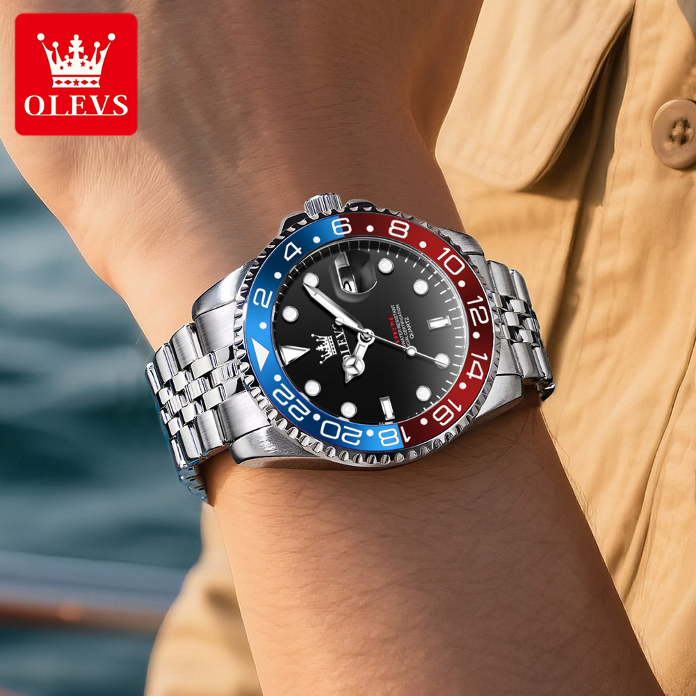Jam Tangan Pria OLEVS 5657 Ori - Luxury Watch Men ulasan dan harga