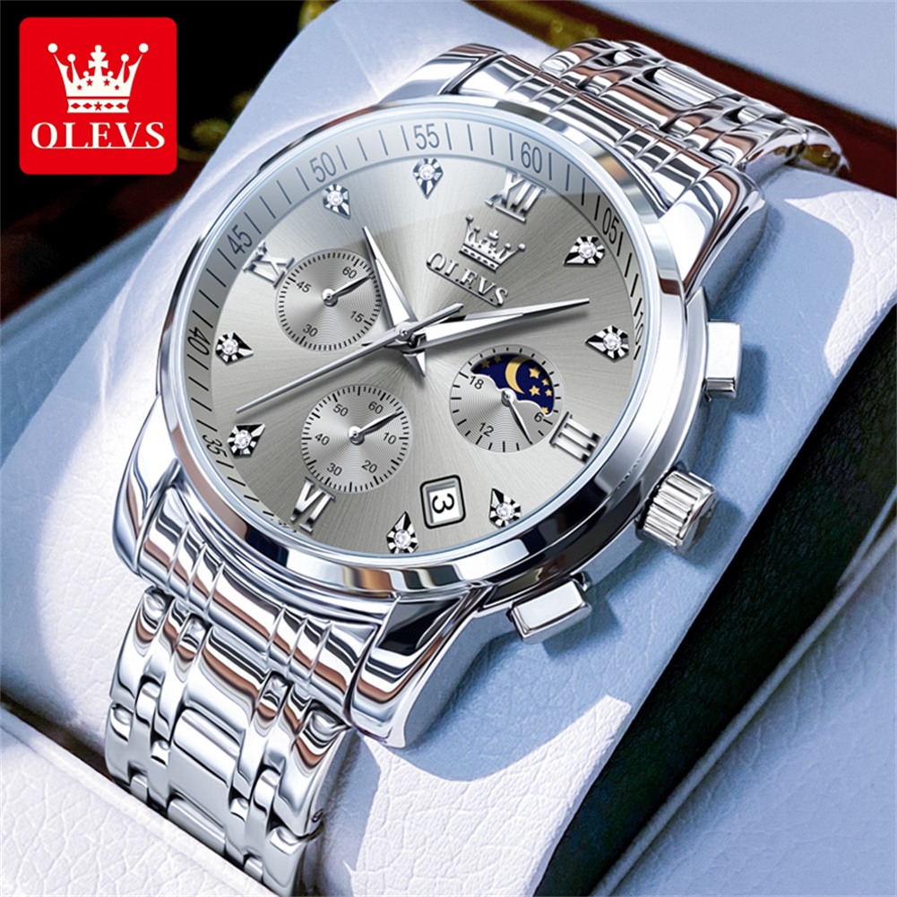 Jam Tangan Quartz OLEVS 2858 u - Luxury Watch Men ulasan dan harga