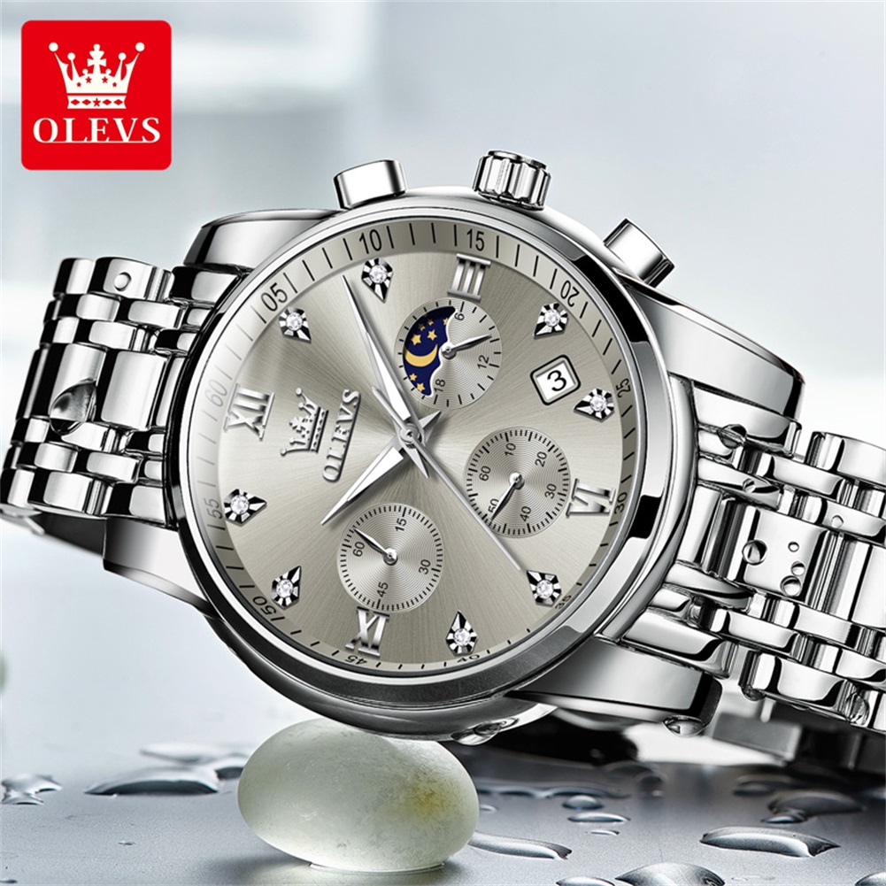 Jam Tangan Quartz OLEVS 2858 u - Luxury Watch Men ulasan dan harga