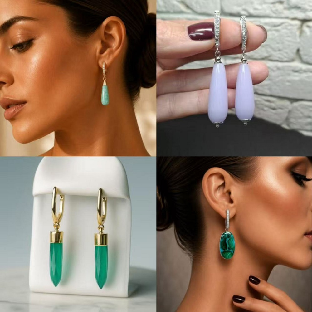 YANASI Kait Anting Tetesan Air - Gold Plated Jewelry ulasan dan harga