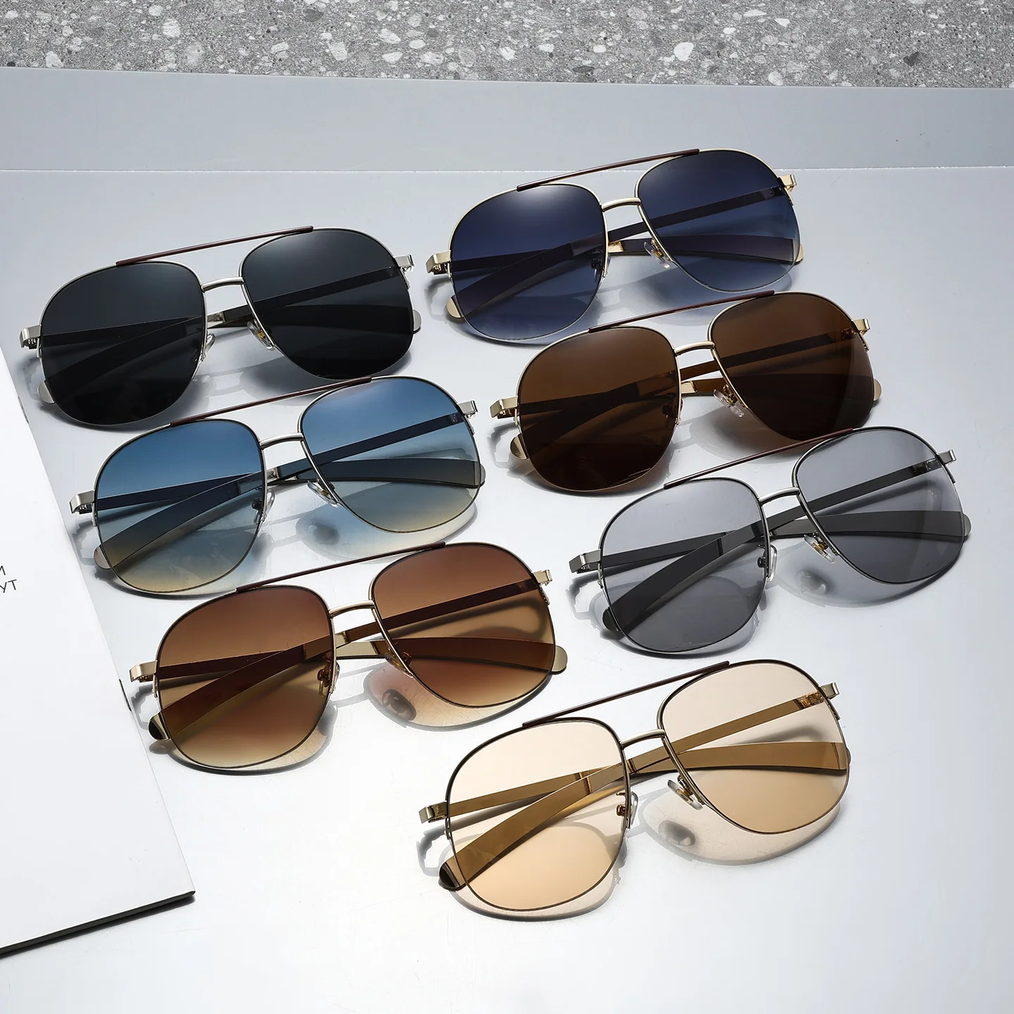 Kacamata Hitam Model Pilot Ove - Sunglasses Uv400 ulasan dan harga