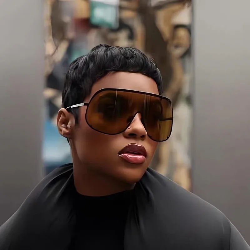 Kacamata Hitam Oval Oversized  - Sunglasses Uv400 ulasan dan harga