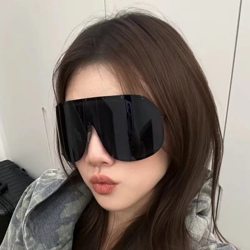 Kacamata Hitam Oval Oversized  - Sunglasses Uv400 ulasan dan harga
