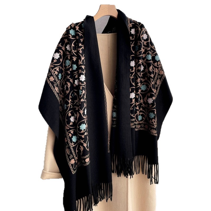 Selendang Kasmir Bordir Baru 2 - Cashmere Scarf ulasan dan harga