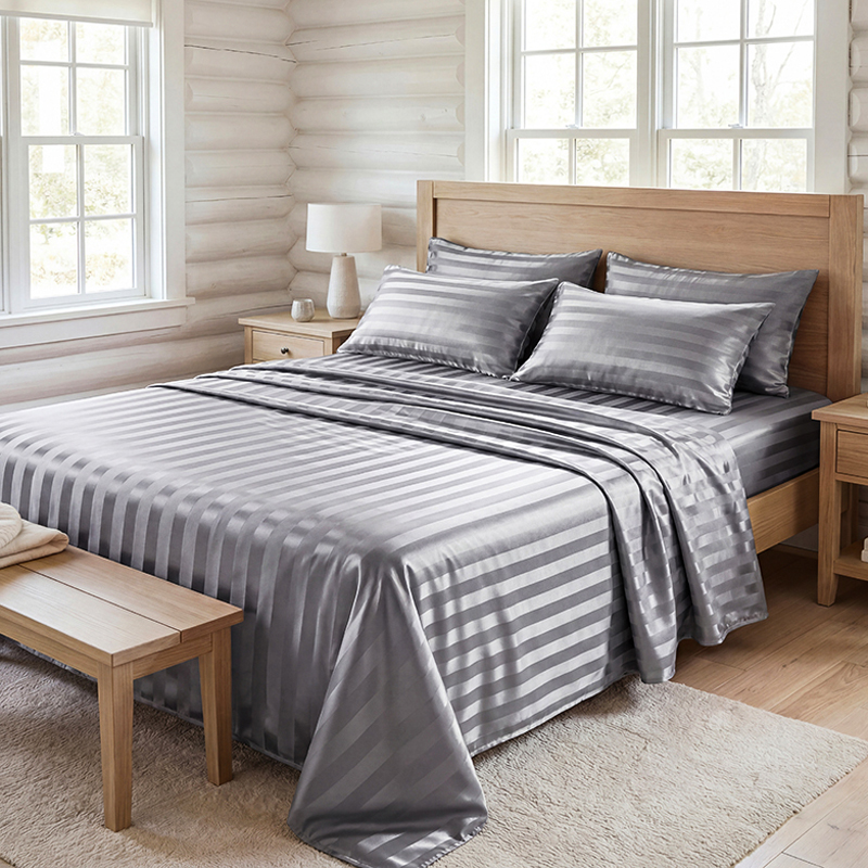 Set Sprei Satin Bergaris Anti  - Silk Pillowcase ulasan dan harga